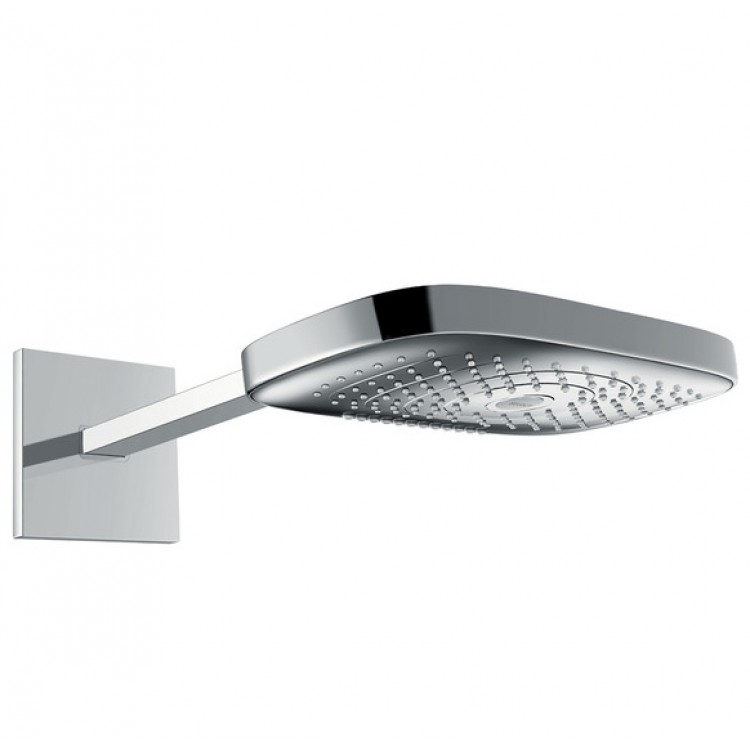 Потолочная душевая лейка Hansgrohe Raindance Select E300 3JET с держателем